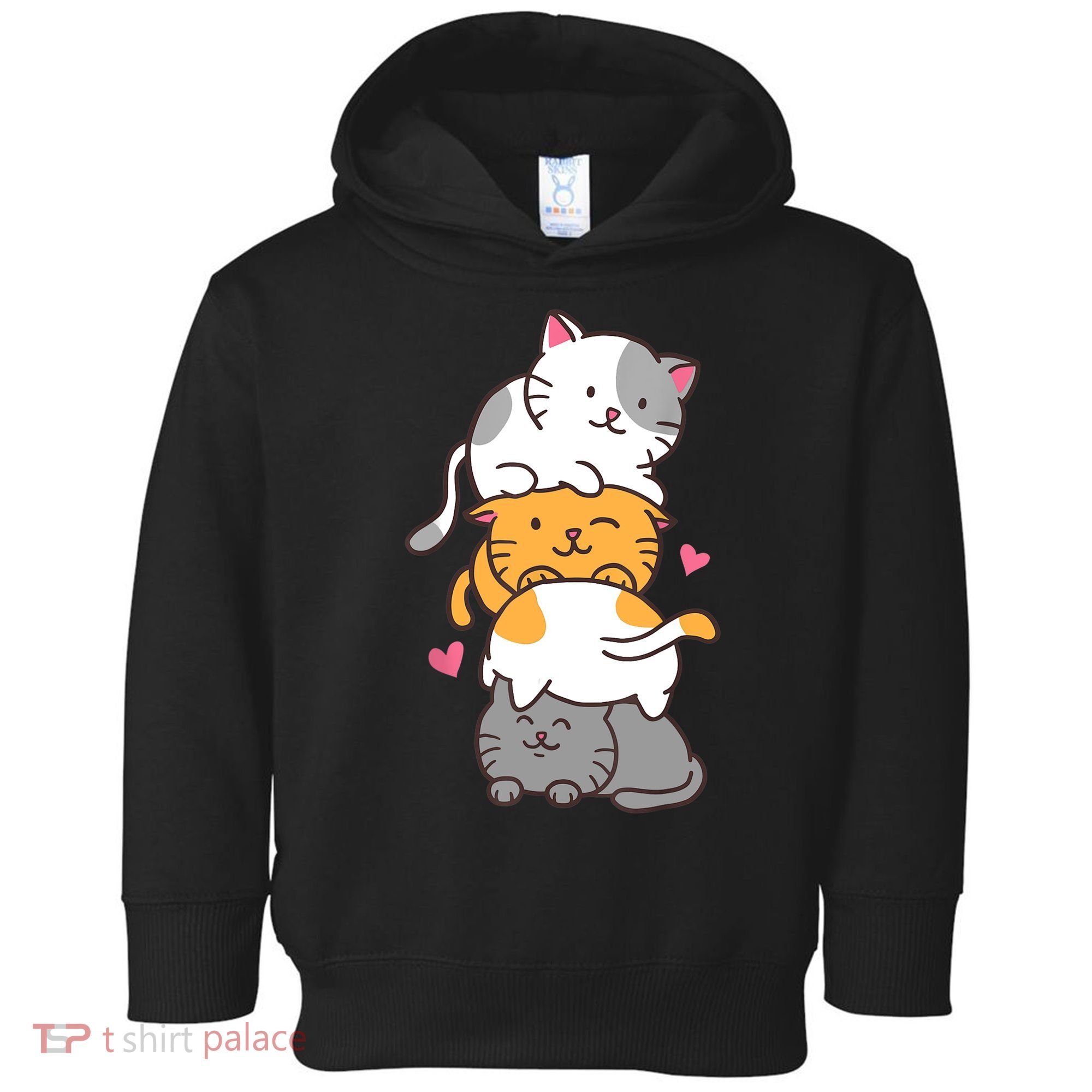 Cat Cats Cute Kitty Pile Anime Kawaii Neko Gift TShirt Toddler Hoodie