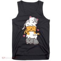 Cat Cats Cute Kitty Pile Anime Kawaii Neko Gift TShirt Tank Top thumb 0