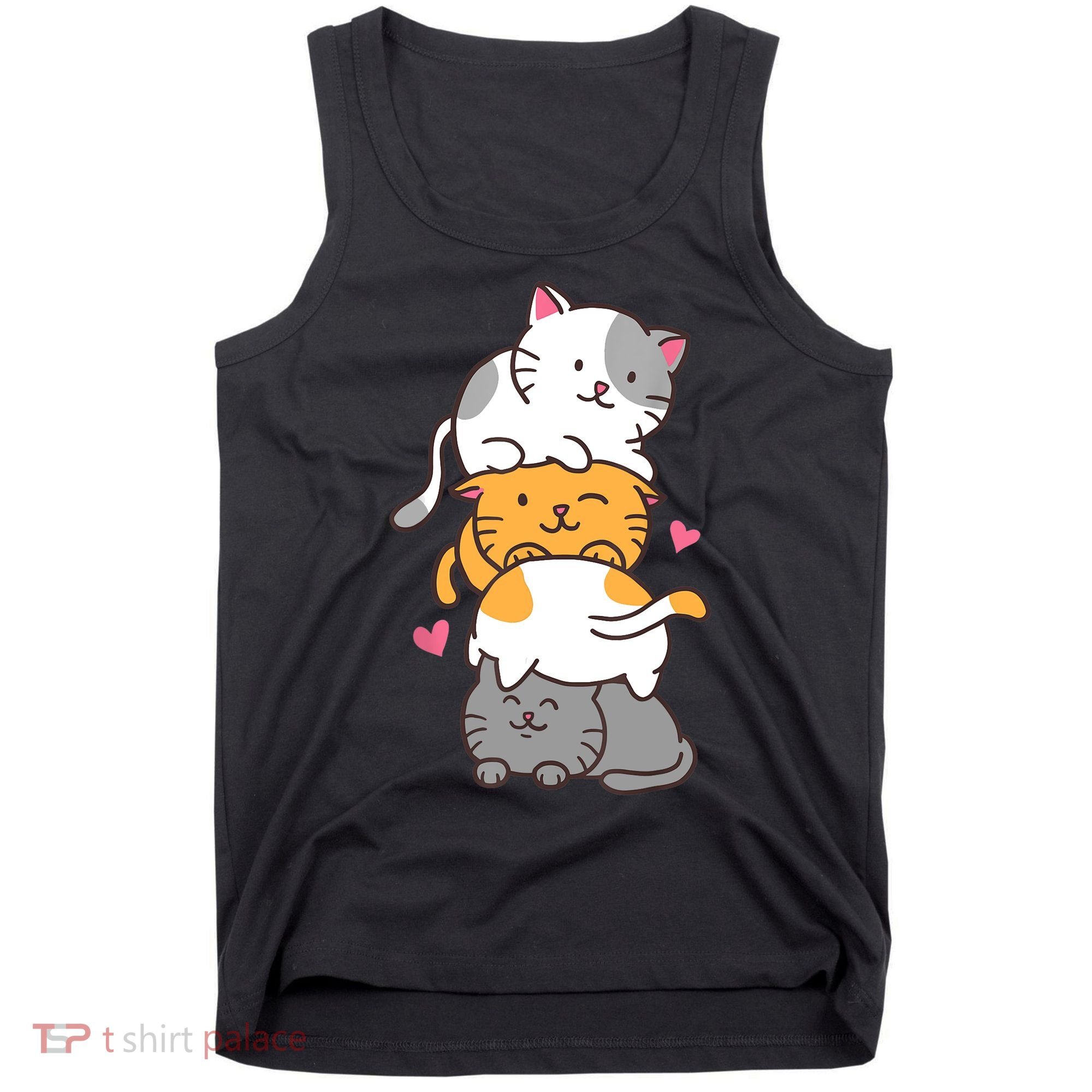 Cat Cats Cute Kitty Pile Anime Kawaii Neko Gift TShirt Tank Top