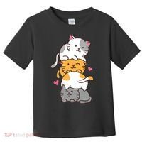 Cat Cats Cute Kitty Pile Anime Kawaii Neko Gift TShirt Toddler T-Shirt thumb 0