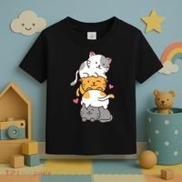 Cat Cats Cute Kitty Pile Anime Kawaii Neko Gift TShirt Toddler T-Shirt thumb 3