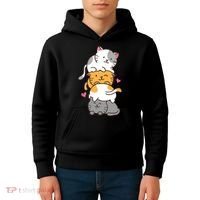 Cat Cats Cute Kitty Pile Anime Kawaii Neko Gift TShirt Kids Hoodie thumb 4