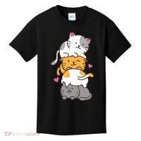 Cat Cats Cute Kitty Pile Anime Kawaii Neko Gift TShirt Kids T-Shirt thumb 0