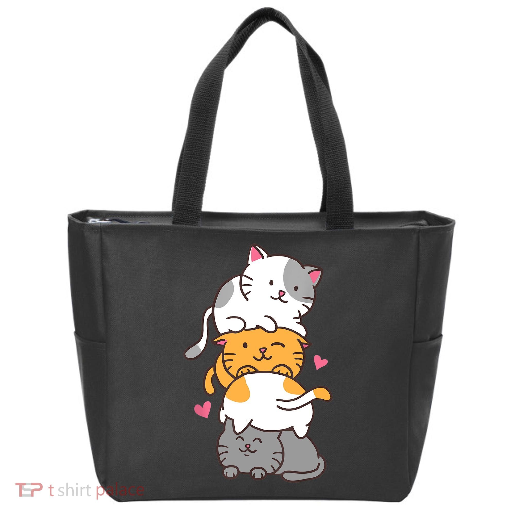 Cat Cats Cute Kitty Pile Anime Kawaii Neko Gift TShirt Tote Bag