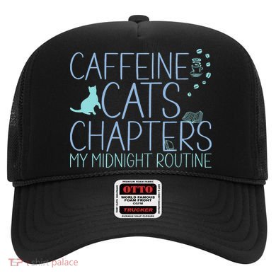 Caffeine Cats  Chapters My Midnight Routine Night Cat Owl Hat