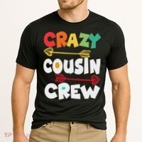 Crazy Cousin Crew Funny Matching Family Ns Cooling Performance Crew T-Shirt thumb 2