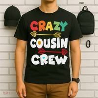 Crazy Cousin Crew Funny Matching Family Ns T-Shirt thumb 6