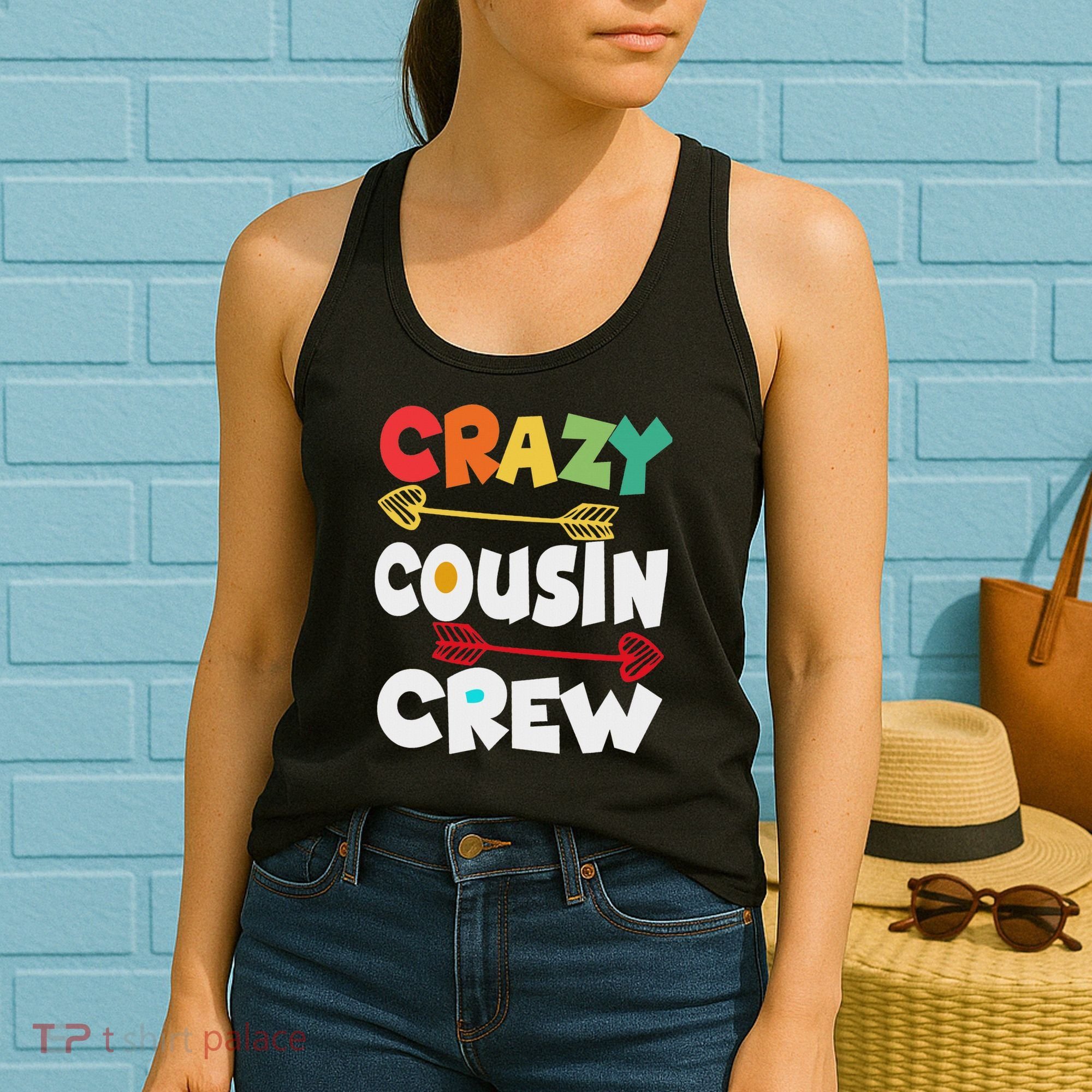 Crazy Cousin Crew Funny Matching Family Ns Women's Tank Top