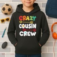 Crazy Cousin Crew Funny Matching Family Ns Kids Hoodie thumb 2