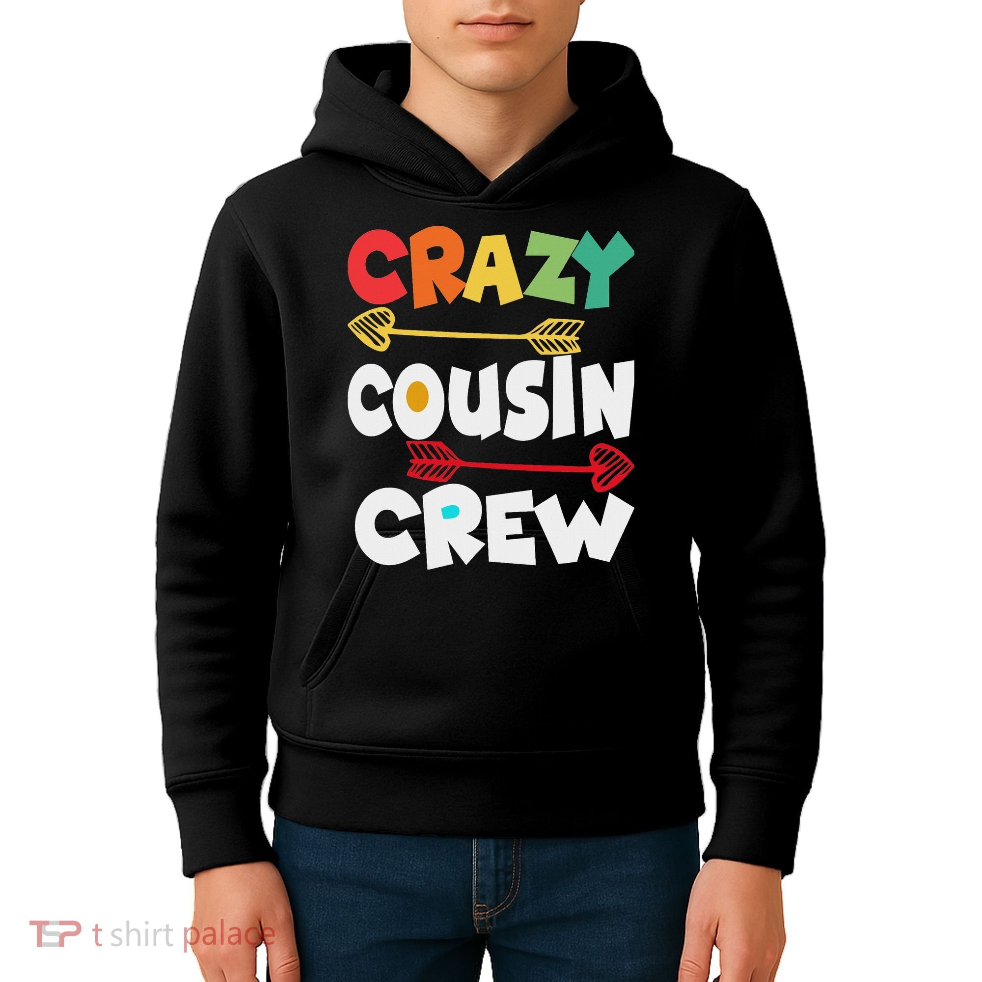 Crazy Cousin Crew Funny Matching Family Ns Kids Hoodie