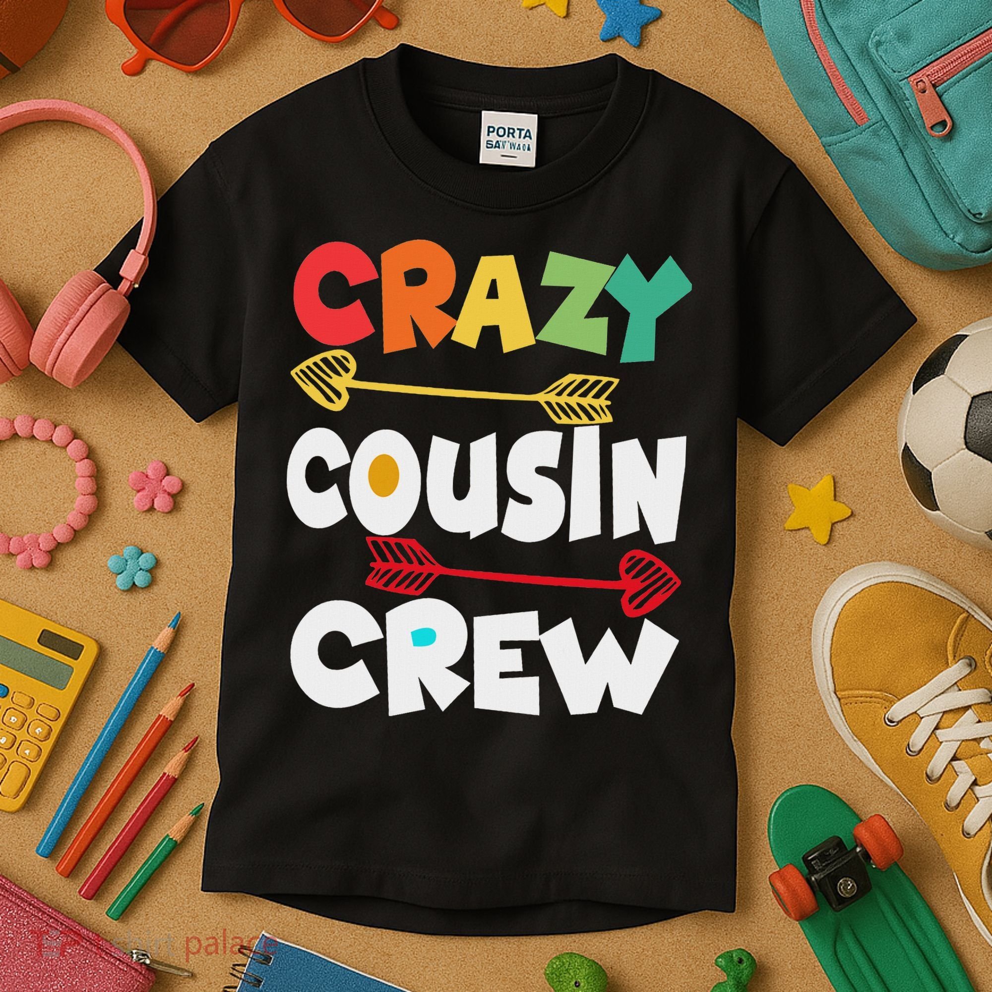 Crazy Cousin Crew Funny Matching Family Ns Kids T-Shirt