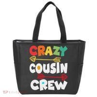 Crazy Cousin Crew Funny Matching Family Ns Tote Bag thumb 0