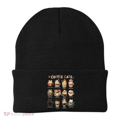 Coffee Cats Cute Cat Inspired Funny Beanie