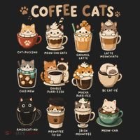 Coffee Cats Cute Cat Inspired Funny Beanie thumb 2