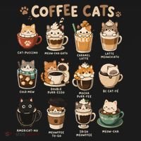 Coffee Cats Cute Cat Inspired Funny Visor thumb 3