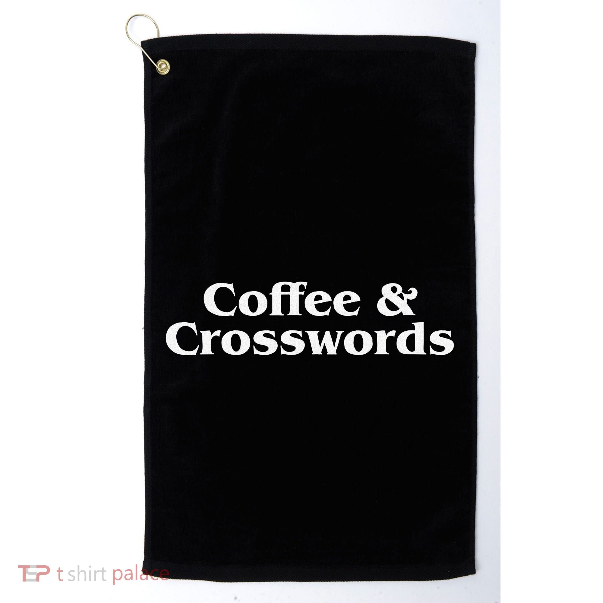 Coffee & Crosswords  Crossword Lover  Crossword  For Golf Towel