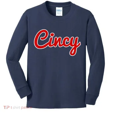 Cincy Cincinnati Kids Long Sleeve Shirt
