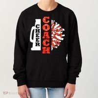 Cheer Coach Cheerleader Megaphone Pom Pom Women's Sweatshirt thumb 0