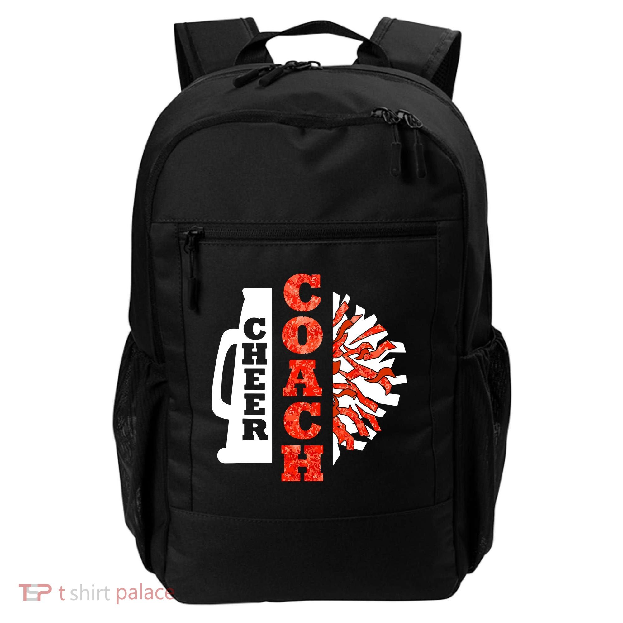 Cheer Coach Cheerleader Megaphone Pom Pom Backpack