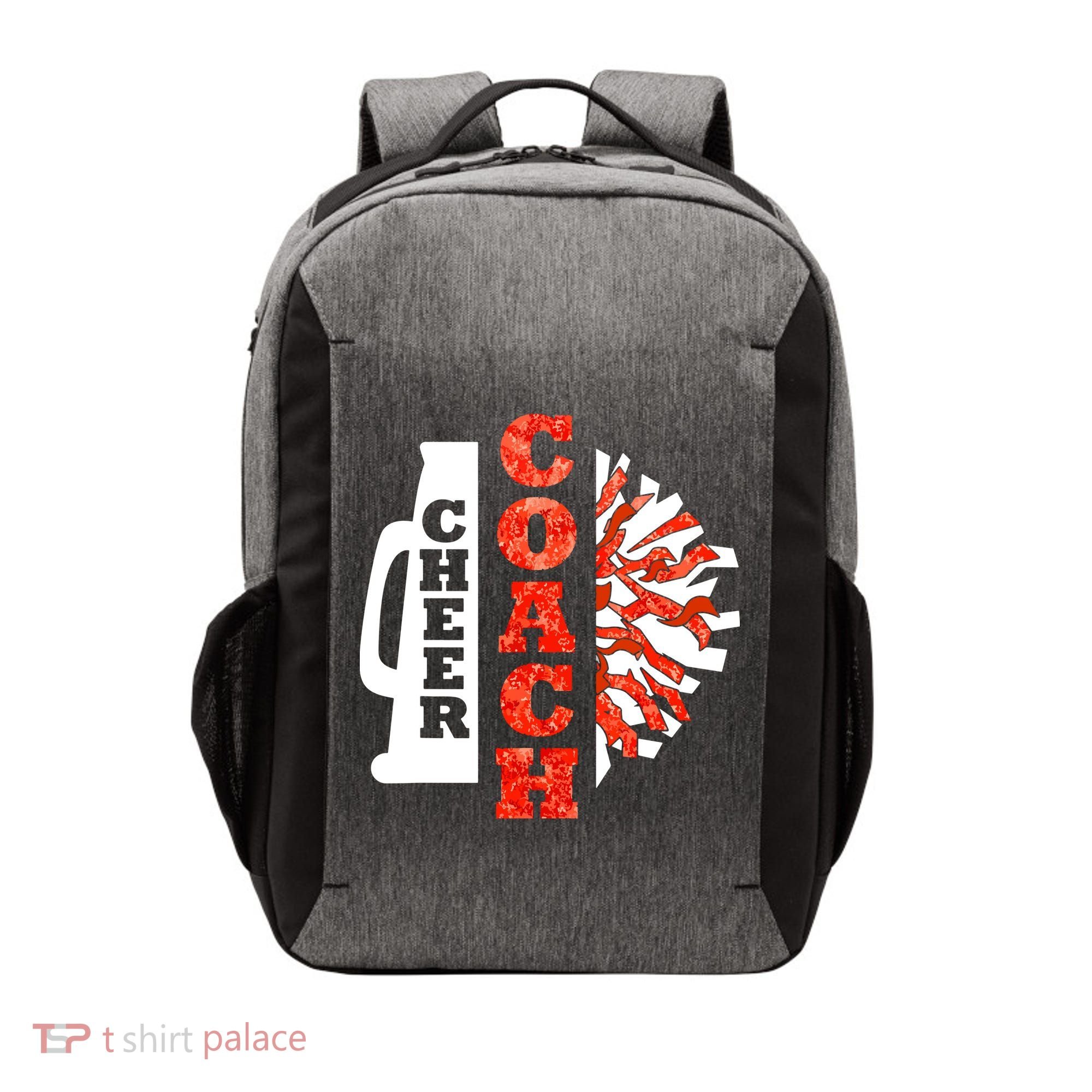 Cheer Coach Cheerleader Megaphone Pom Pom Vector Backpack