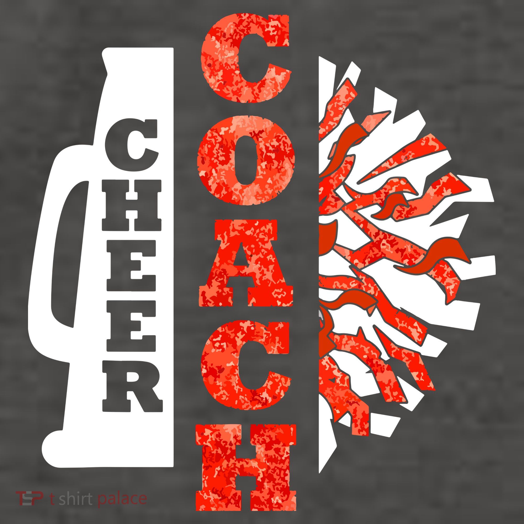Cheer Coach Cheerleader Megaphone Pom Pom Vector Backpack