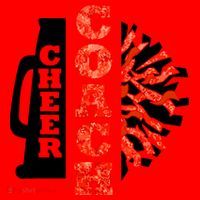 Cheer Coach Cheerleader Megaphone Pom Pom Santa Hat thumb 1