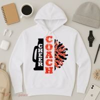 Cheer Coach Cheerleader Megaphone Pom Pom Hoodie thumb 3