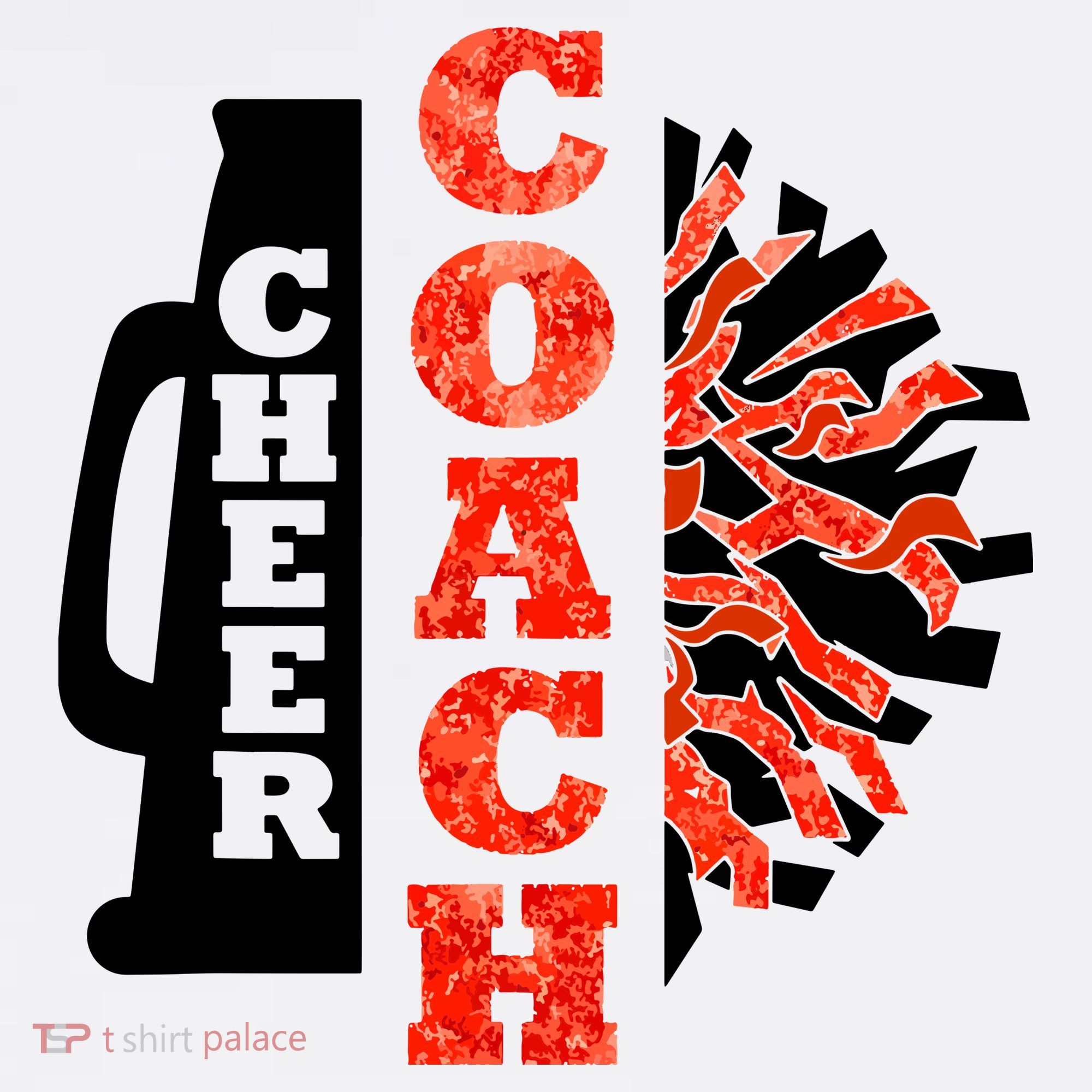 Cheer Coach Cheerleader Megaphone Pom Pom Hoodie