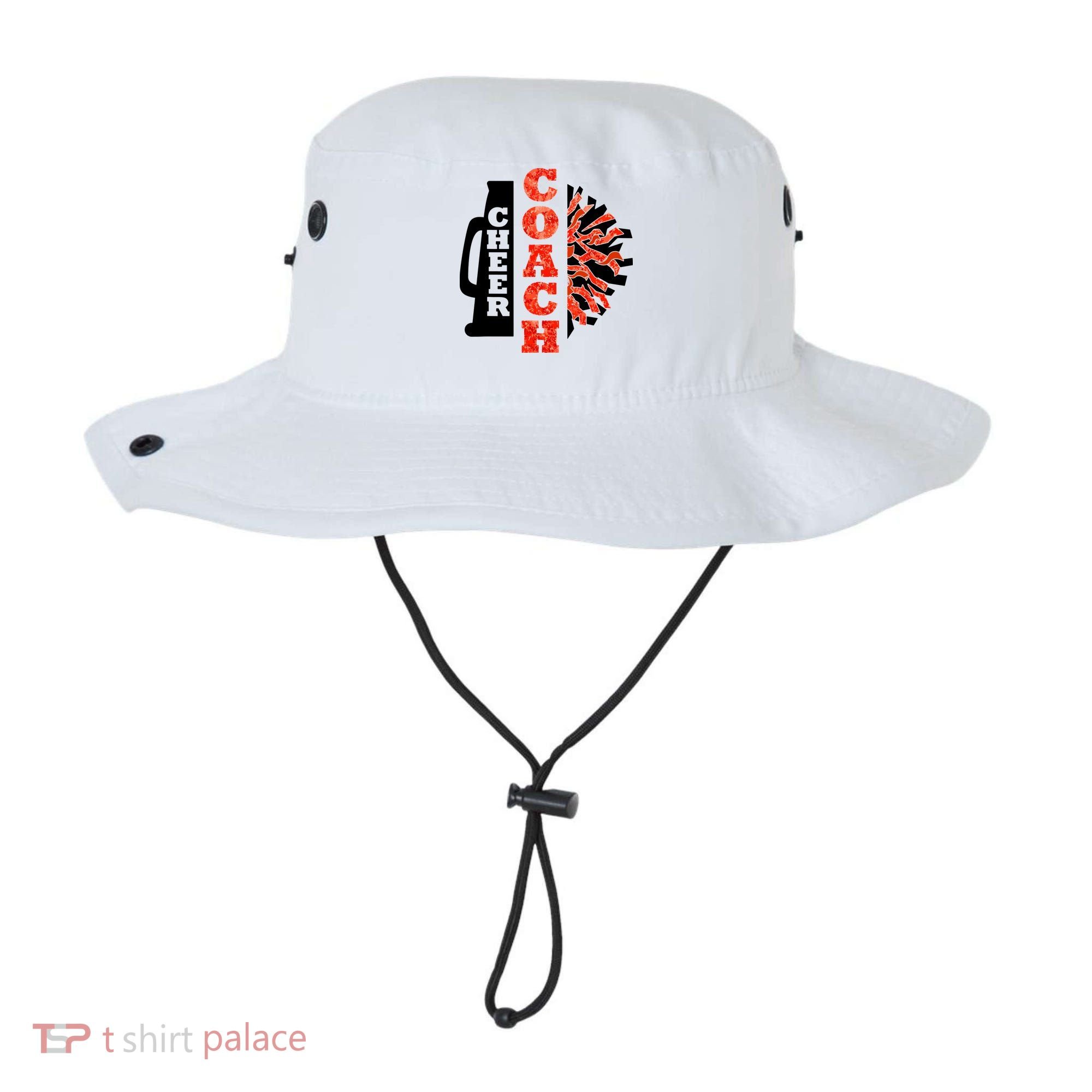 Cheer Coach Cheerleader Megaphone Pom Pom Bucket Hat