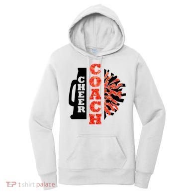 Cheer Coach Cheerleader Megaphone Pom Pom Women's Hoodie