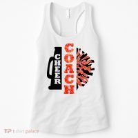Cheer Coach Cheerleader Megaphone Pom Pom Women's Tank Top thumb 0