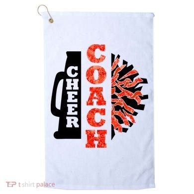 Cheer Coach Cheerleader Megaphone Pom Pom Golf Towel