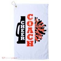 Cheer Coach Cheerleader Megaphone Pom Pom Golf Towel thumb 0