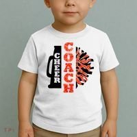Cheer Coach Cheerleader Megaphone Pom Pom Toddler T-Shirt thumb 2