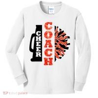 Cheer Coach Cheerleader Megaphone Pom Pom Kids Long Sleeve Shirt thumb 0
