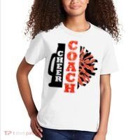 Cheer Coach Cheerleader Megaphone Pom Pom Kids T-Shirt thumb 2