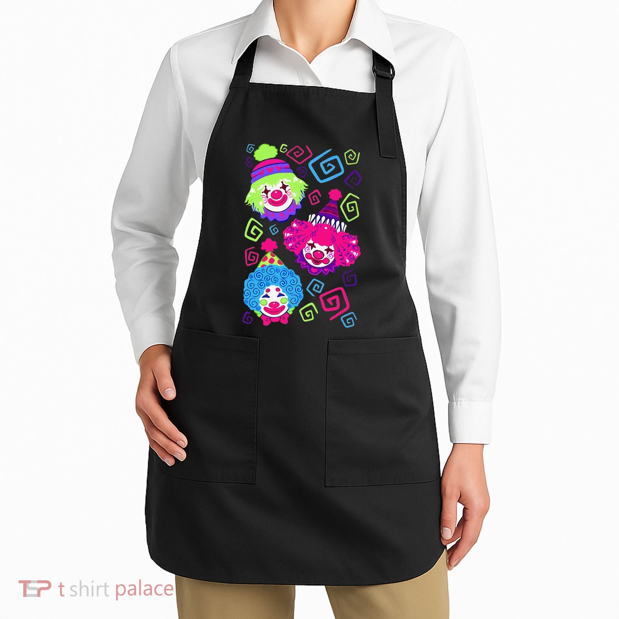 Clown Circus Carnival Costume Birthday Theme Party Apron