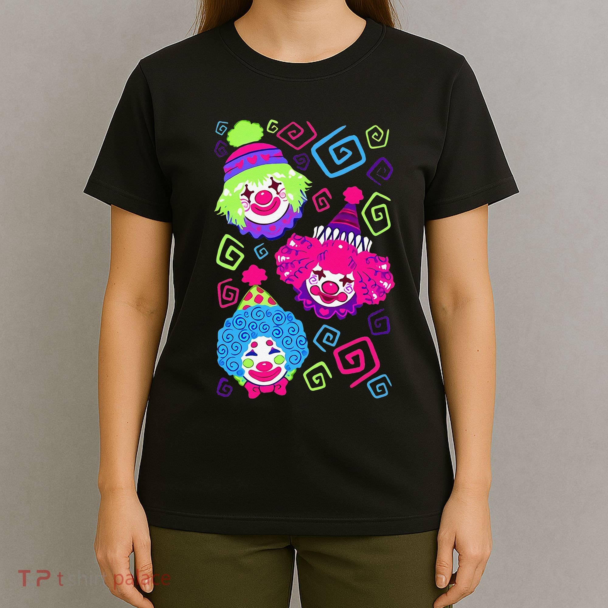 Clown Circus Carnival Costume Birthday Theme Party T-Shirt