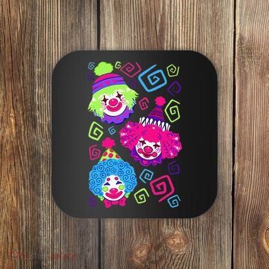 Clown Circus Carnival Costume Birthday Theme Party Coaster