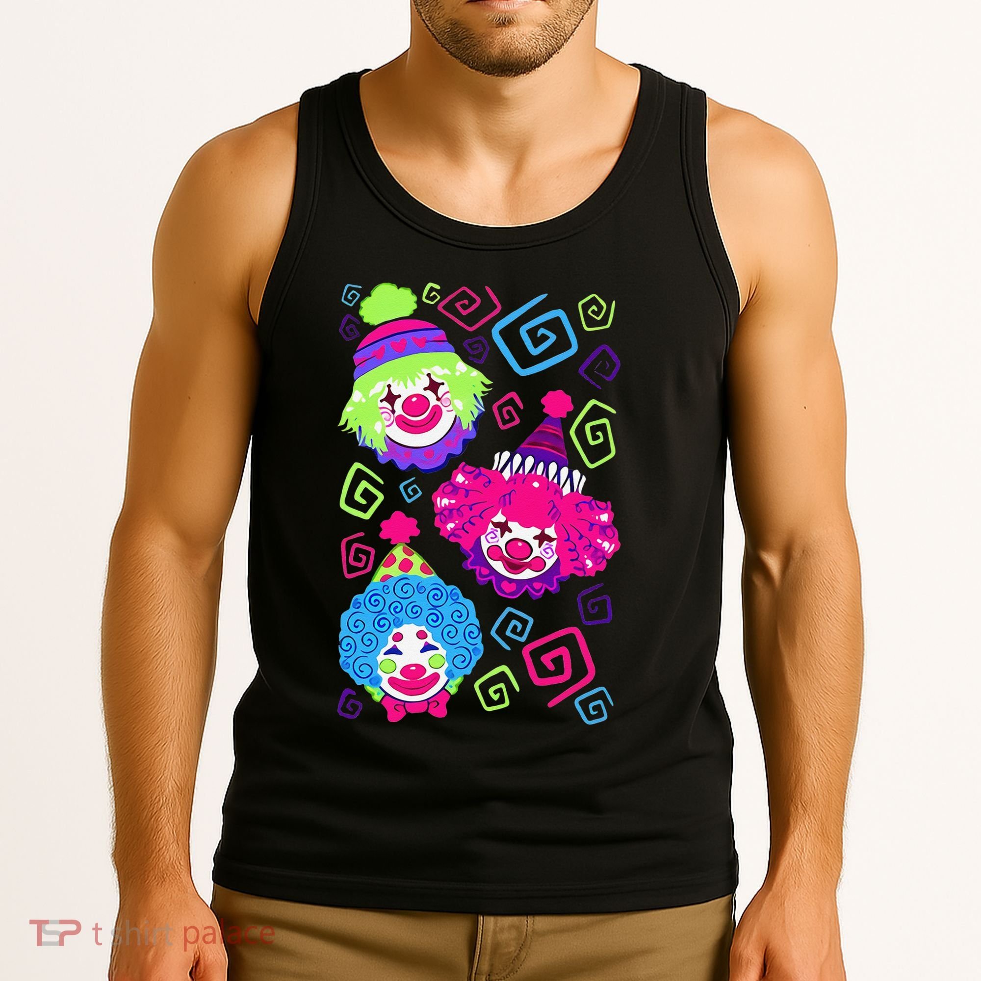 Clown Circus Carnival Costume Birthday Theme Party Tank Top