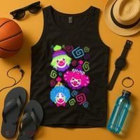 Clown Circus Carnival Costume Birthday Theme Party Tank Top thumb 4