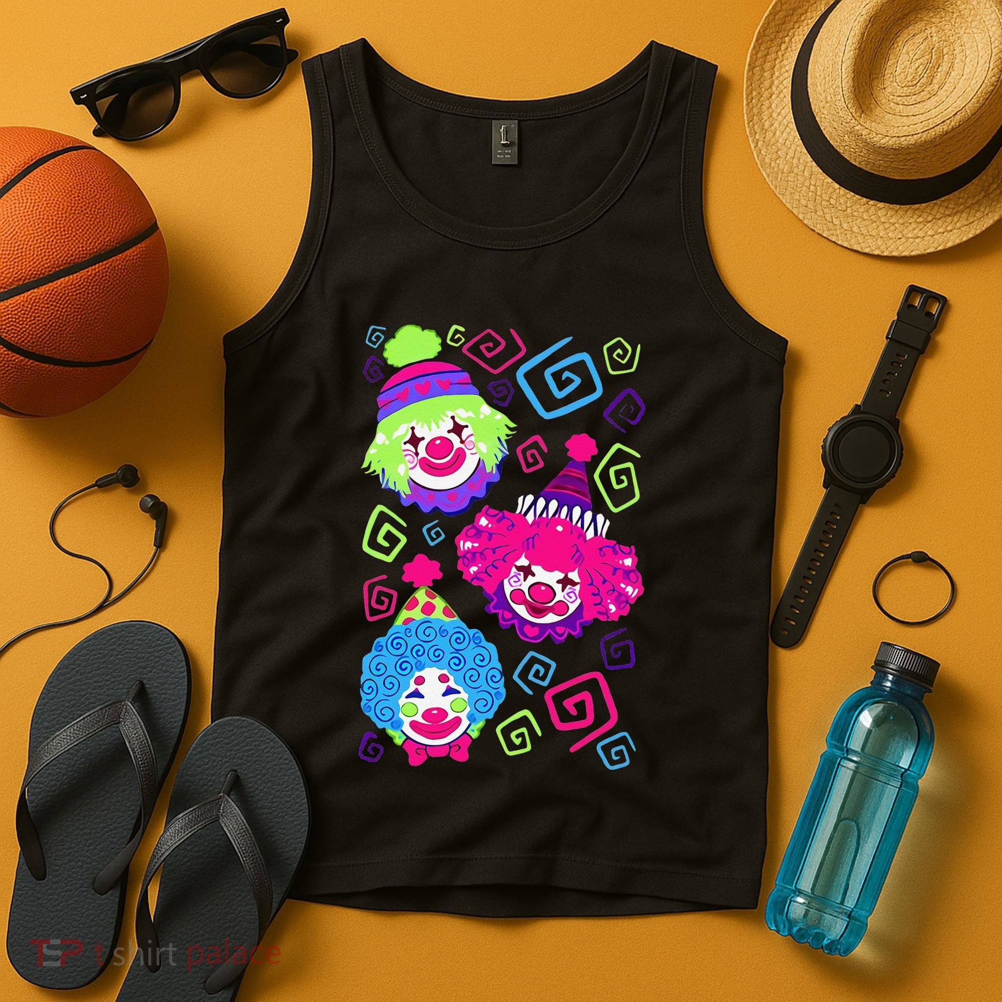 Clown Circus Carnival Costume Birthday Theme Party Tank Top