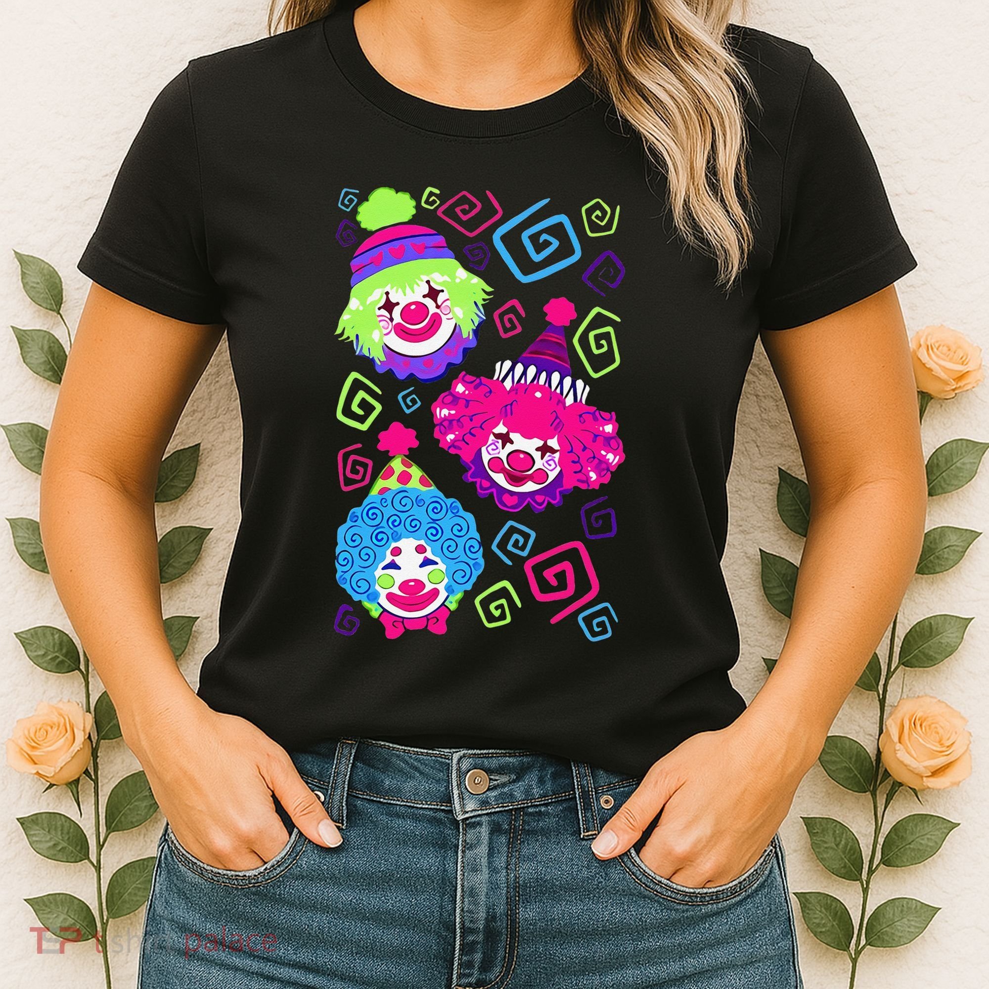 Clown Circus Carnival Costume Birthday Theme Party Women's T-Shirt