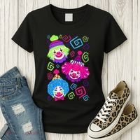 Clown Circus Carnival Costume Birthday Theme Party Women's T-Shirt thumb 3