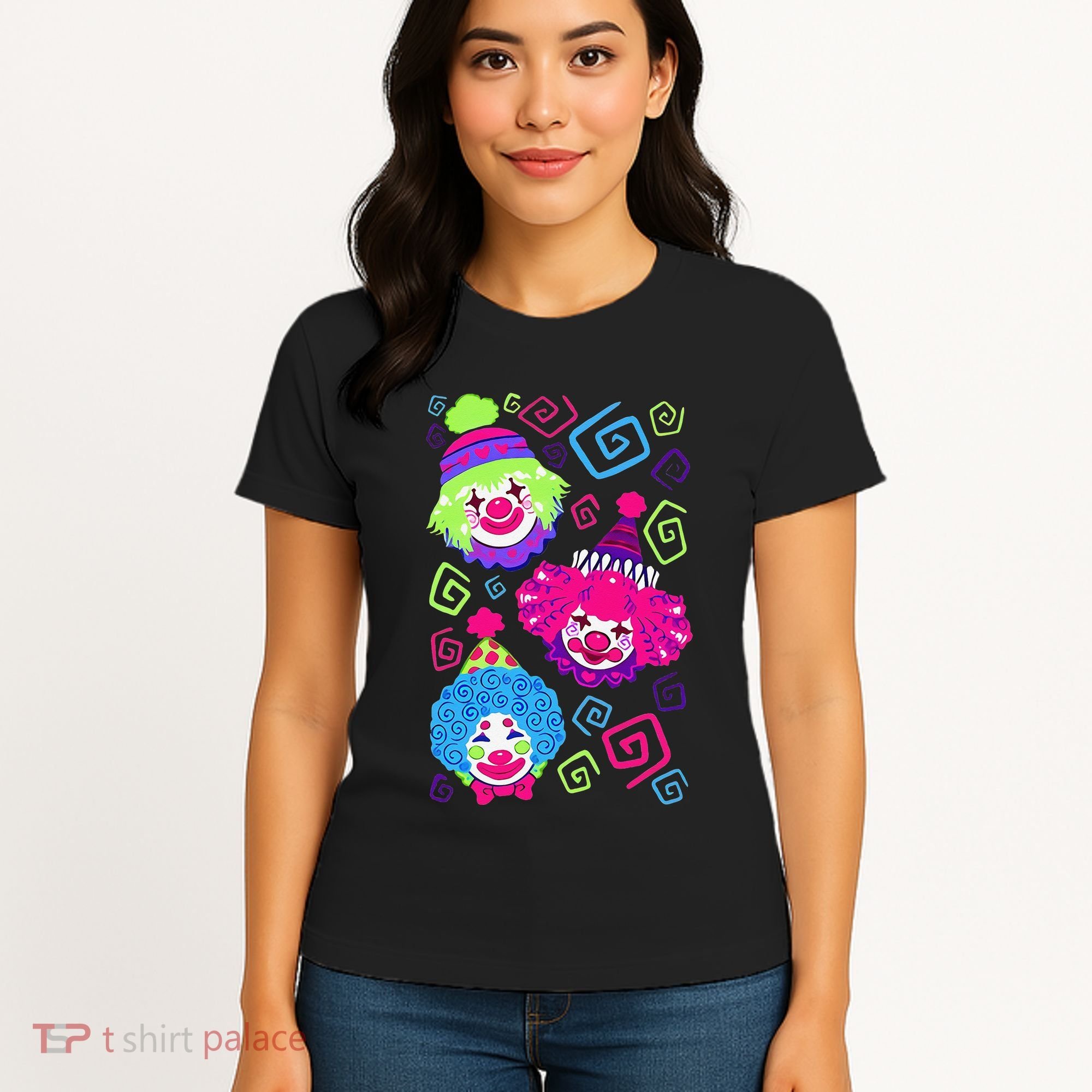 Clown Circus Carnival Costume Birthday Theme Party Women's T-Shirt
