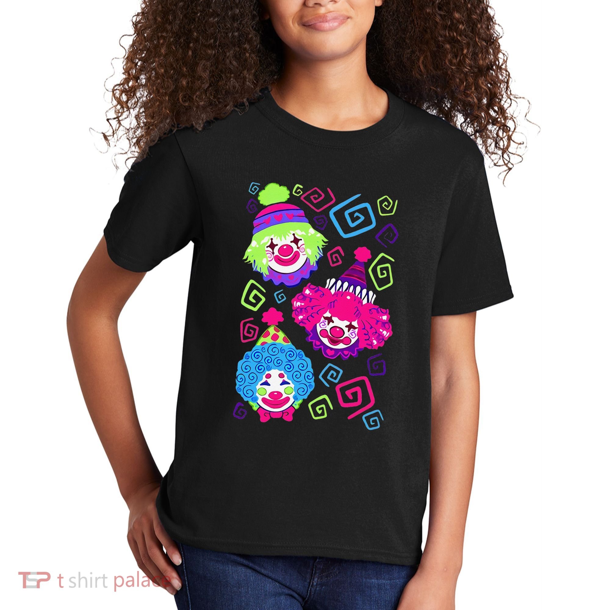 Clown Circus Carnival Costume Birthday Theme Party Kids T-Shirt