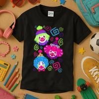Clown Circus Carnival Costume Birthday Theme Party Kids T-Shirt thumb 3