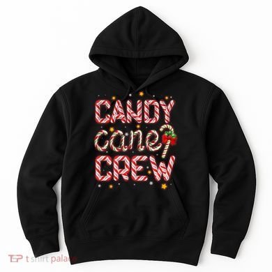 Cute Christmas Candy Cane Crew Matching Shirts Hoodie