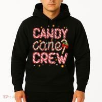 Cute Christmas Candy Cane Crew Matching Shirts Hoodie thumb 2