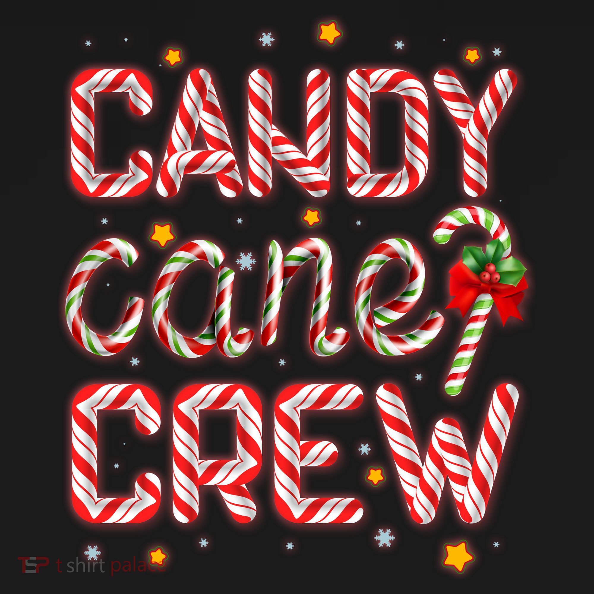 Cute Christmas Candy Cane Crew Matching Shirts Hoodie